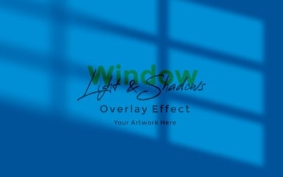 Window Sunlight Shadow Overlay Effect Mockup 25