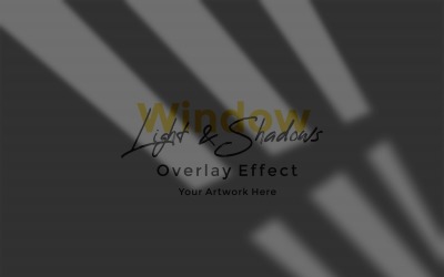 Window Sunlight Shadow Overlay Effect Mockup 2