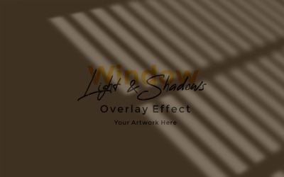 Window Sunlight Shadow Overlay Effect Mockup 33