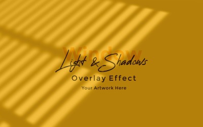 Window Sunlight Shadow Overlay Effect Mockup 34