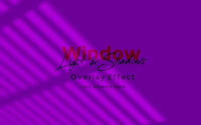 Window Sunlight Shadow Overlay Effect Mockup 36