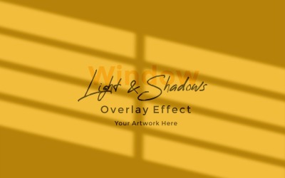 Window Sunlight Shadow Overlay Effect Mockup 44