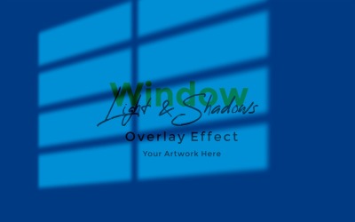 Window Sunlight Shadow Overlay Effect Mockup 45