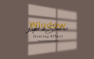 Window Sunlight Shadow Overlay Effect Mockup 48