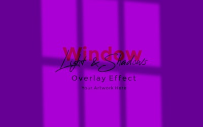 Window Sunlight Shadow Overlay Effect Mockup 66