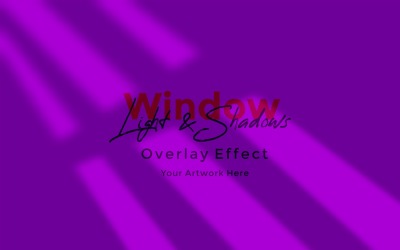Window Sunlight Shadow Overlay Effect Mockup 6