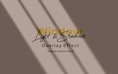 Window Sunlight Shadow Overlay Effect Mockup 78