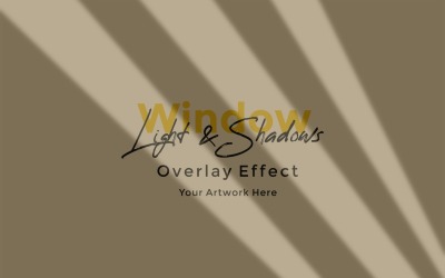 Window Sunlight Shadow Overlay Effect Mockup 7