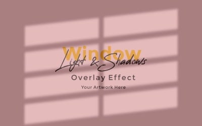 Fenster-Sonnenlicht-Schatten-Overlay-Effekt-Modell 39