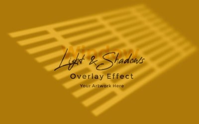 Fenster-Sonnenlicht-Schatten-Overlay-Effekt-Modell 64