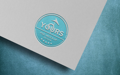 Graviertes Logo auf Papiermodelldesign