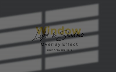 Modelo de efeito de sobreposição de sombra de luz solar de janela 42
