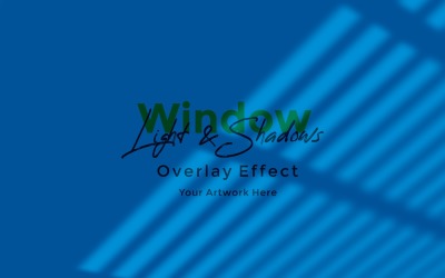 Pencere Güneş Işığı Gölge Kaplama Efekt Mockup&amp;#39;ı 35