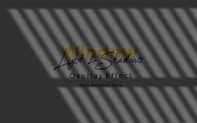 Window Sunlight Shadow Overlay Effect Mockup 32