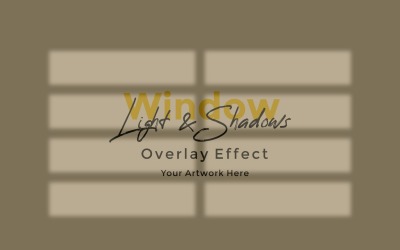 Window Sunlight Shadow Overlay Effect Mockup 37