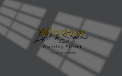 Window Sunlight Shadow Overlay Effect Mockup 52