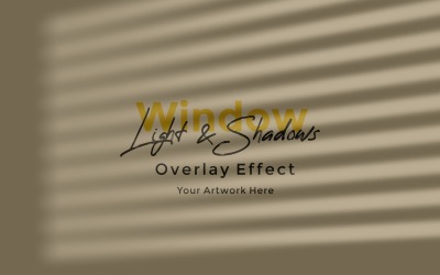 Window Sunlight Shadow Overlay Effect Mockup 57