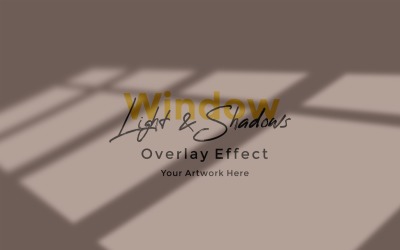 Window Sunlight Shadow Overlay Effect Mockup 88