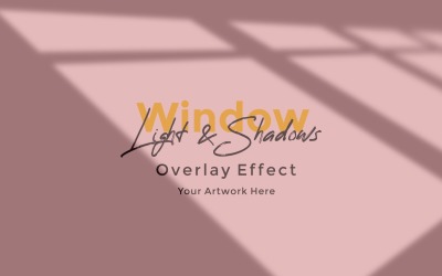 Window Sunlight Shadow Overlay Effect Mockup 89