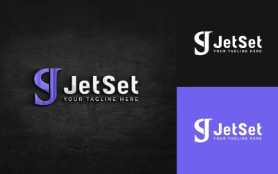 Znak literowy JS Monogram Logo Design