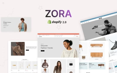 Zora — багатоцільова тема Shopify