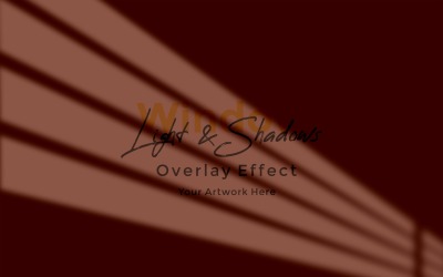 Okno Sunlight Shadow Overlay Effect Makieta 101