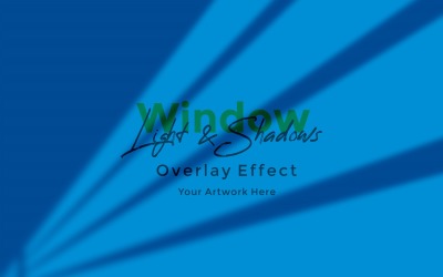 Window Sunlight Shadow Overlay Effect Mockup 105