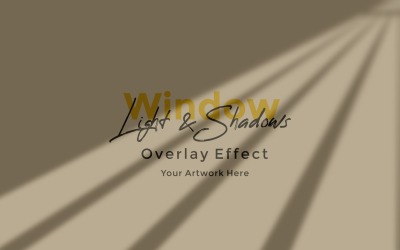 Window Sunlight Shadow Overlay Effect Mockup 107
