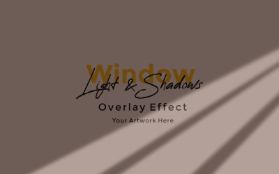 Window Sunlight Shadow Overlay Effect Mockup 108