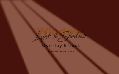 Window Sunlight Shadow Overlay Effect Mockup 111