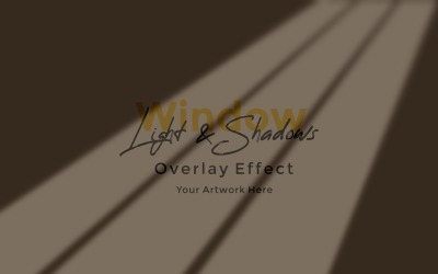 Window Sunlight Shadow Overlay Effect Mockup 113