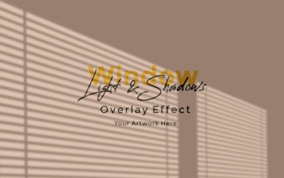 Window Sunlight Shadow Overlay Effect Mockup 120