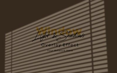 Window Sunlight Shadow Overlay Effect Mockup 123