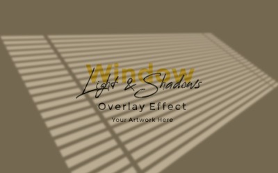 Window Sunlight Shadow Overlay Effect Mockup 127