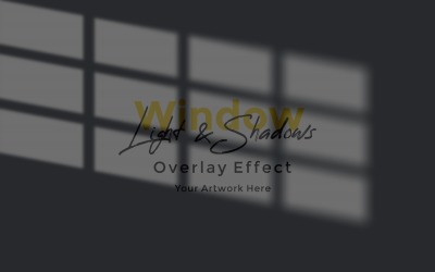 Window Sunlight Shadow Overlay Effect Mockup 132