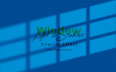 Window Sunlight Shadow Overlay Effect Mockup 135