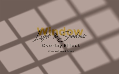 Window Sunlight Shadow Overlay Effect Mockup 138