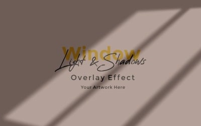 Window Sunlight Shadow Overlay Effect Mockup 158