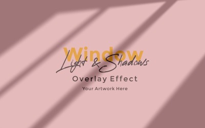 Window Sunlight Shadow Overlay Effect Mockup 159