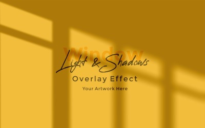 Window Sunlight Shadow Overlay Effect Mockup 164