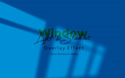 Window Sunlight Shadow Overlay Effect Mockup 165