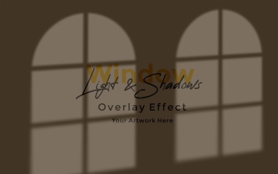 Window Sunlight Shadow Overlay Effect Mockup 173