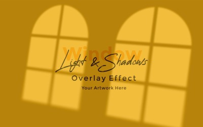 Window Sunlight Shadow Overlay Effect Mockup 174