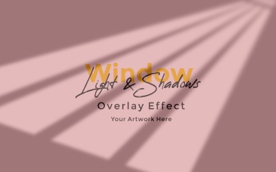 Window Sunlight Shadow Overlay Effect Mockup 109