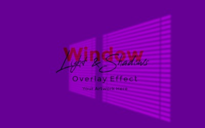 Window Sunlight Shadow Overlay Effect Mockup 116