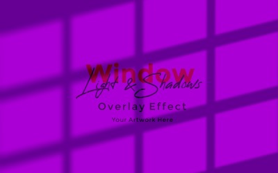 Window Sunlight Shadow Overlay Effect Mockup 136