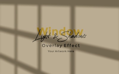 Window Sunlight Shadow Overlay Effect Mockup 147