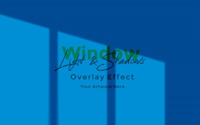 Window Sunlight Shadow Overlay Effect Mockup 155