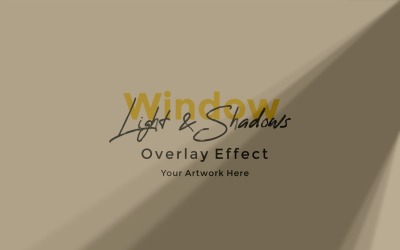 Window Sunlight Shadow Overlay Effect Mockup 167