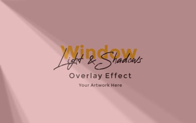 Window Sunlight Shadow Overlay Effect Mockup 169